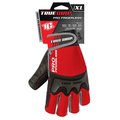 Big Time Products Big Time Products 9864-23 Pro Fingerless Gloves; Knuckle Protection - Extra large 188207